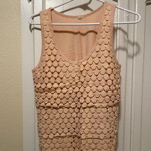 J. Crew Eyelet Sleeveless Top